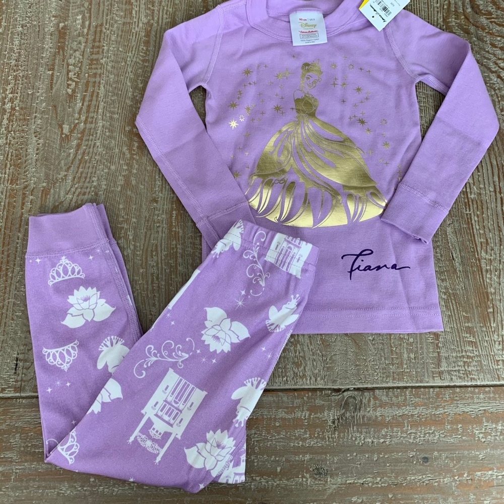 Hanna Andersson Disney Tiana Long Johns
